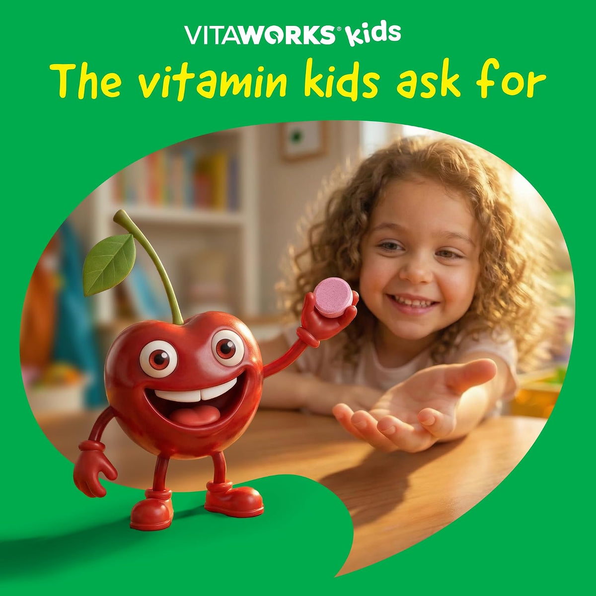 VitaWorks Vitamin B12 for Children 1000 mcg Chewable Tablets - Cherry, Vegan, 120 Count - görsel 8