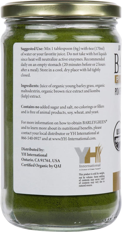 Dr. Hagiwara's Original Premium Barley Grass Juice Powder with Kelp - Organic, 240g