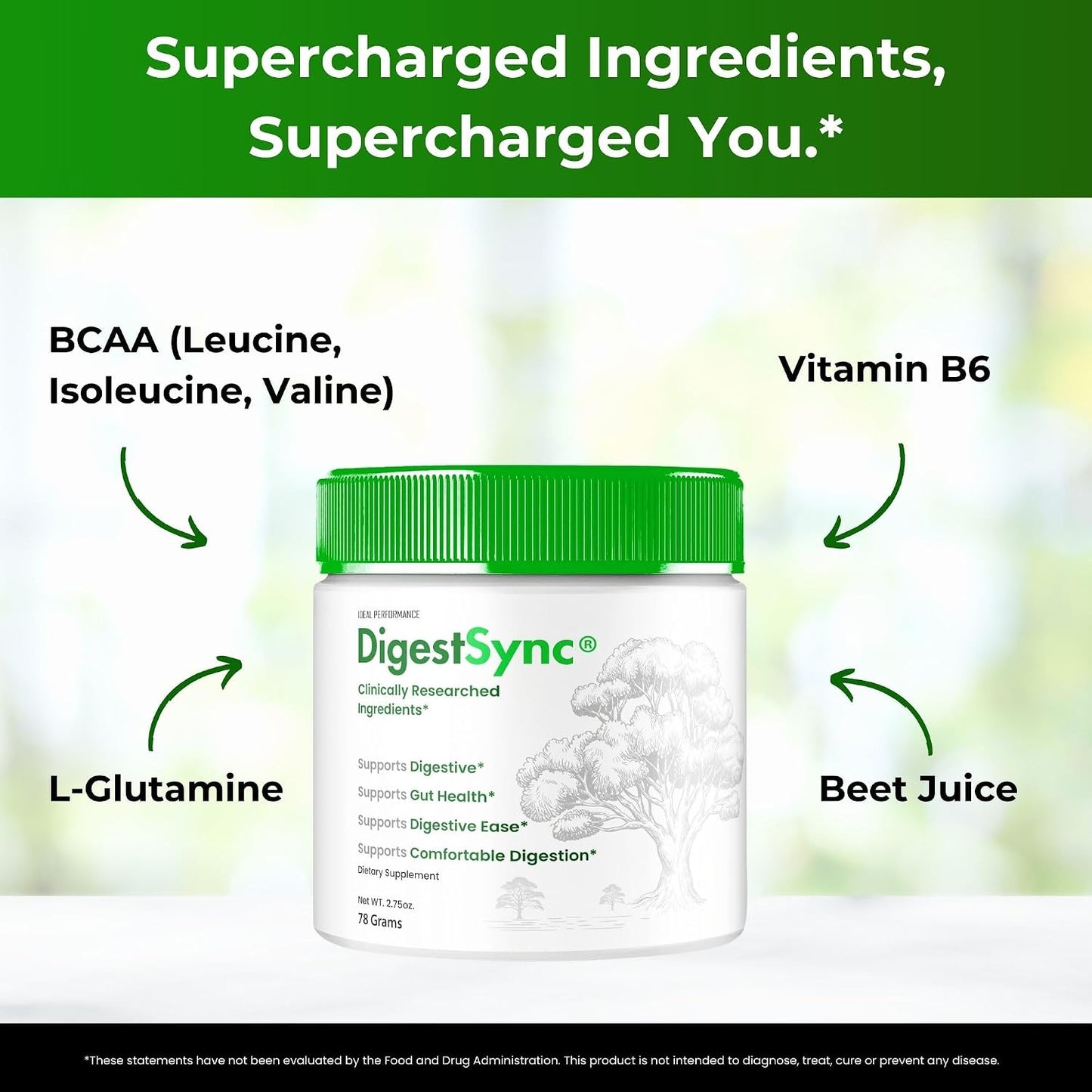 DigestSync Gut Health Powder - Advanced Formula, All Natural Digestive Support (Pack of 2) - görsel 6