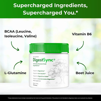DigestSync Gut Health Powder, Official Digest Sync Supplements Advanced Formula - Maximum Strength, All Natural Powder for Digestive Support, Premium Formula DigestSync Reviews (5 Pack)