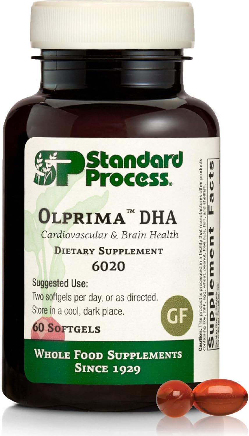 Standard Process Olprima DHA - Omega-3 DHA Food Supplement for Heart and Brain Health - görsel 1