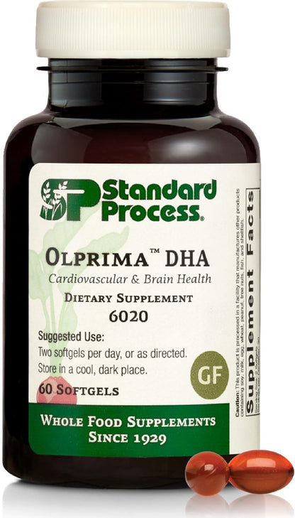 Standard Process Olprima DHA - Omega-3 DHA Food Supplement for Heart and Brain Health