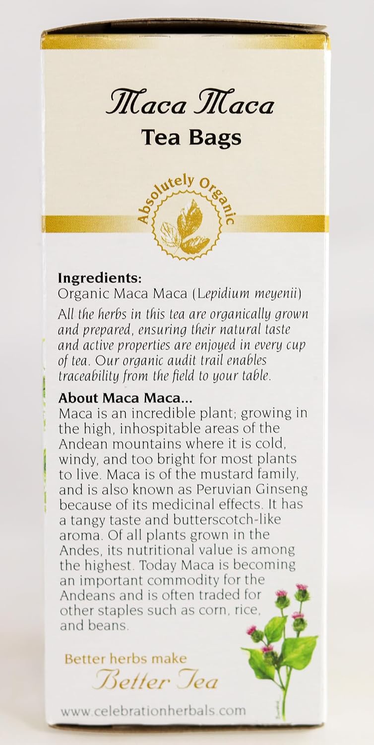 CELEBRATION HERBALS Organic Maca Root Powder 24 Sachets - görsel 5