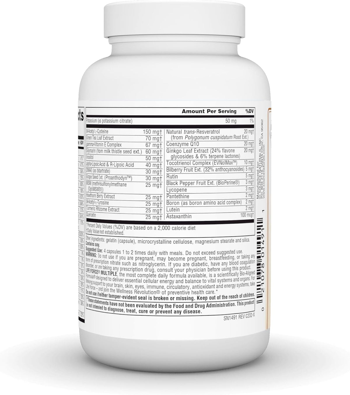 Source Naturals Life Force Iron Free Multivitamin - 120 Capsules - görsel 4