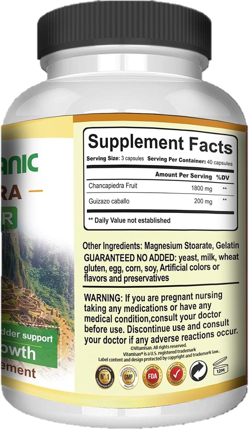 VITAMISAN Organic Chanca Piedra 120 Capsules - görsel 2