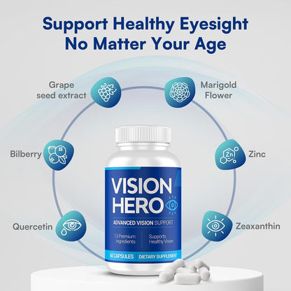 Vision Hero Advanced Vision Support - 60 Capsules (Pack of 2)