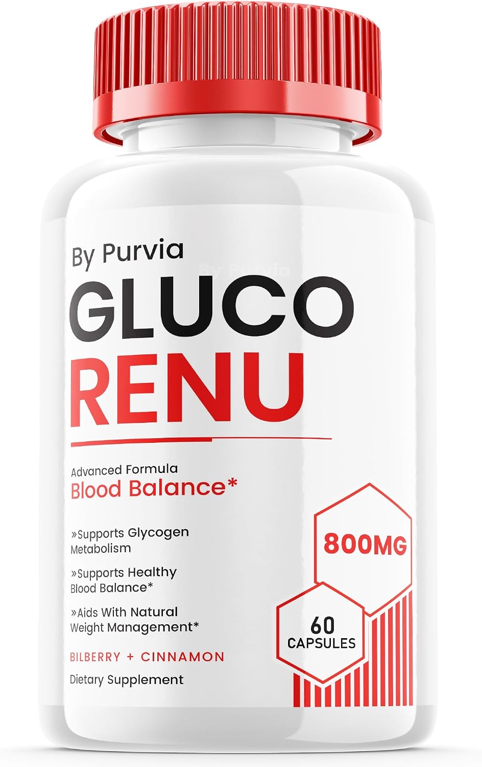 Gluco Renu - Advanced Formula Supplement, High Strength Capsules for Overall Wellbeing Support (60 Capsules) - görsel 1