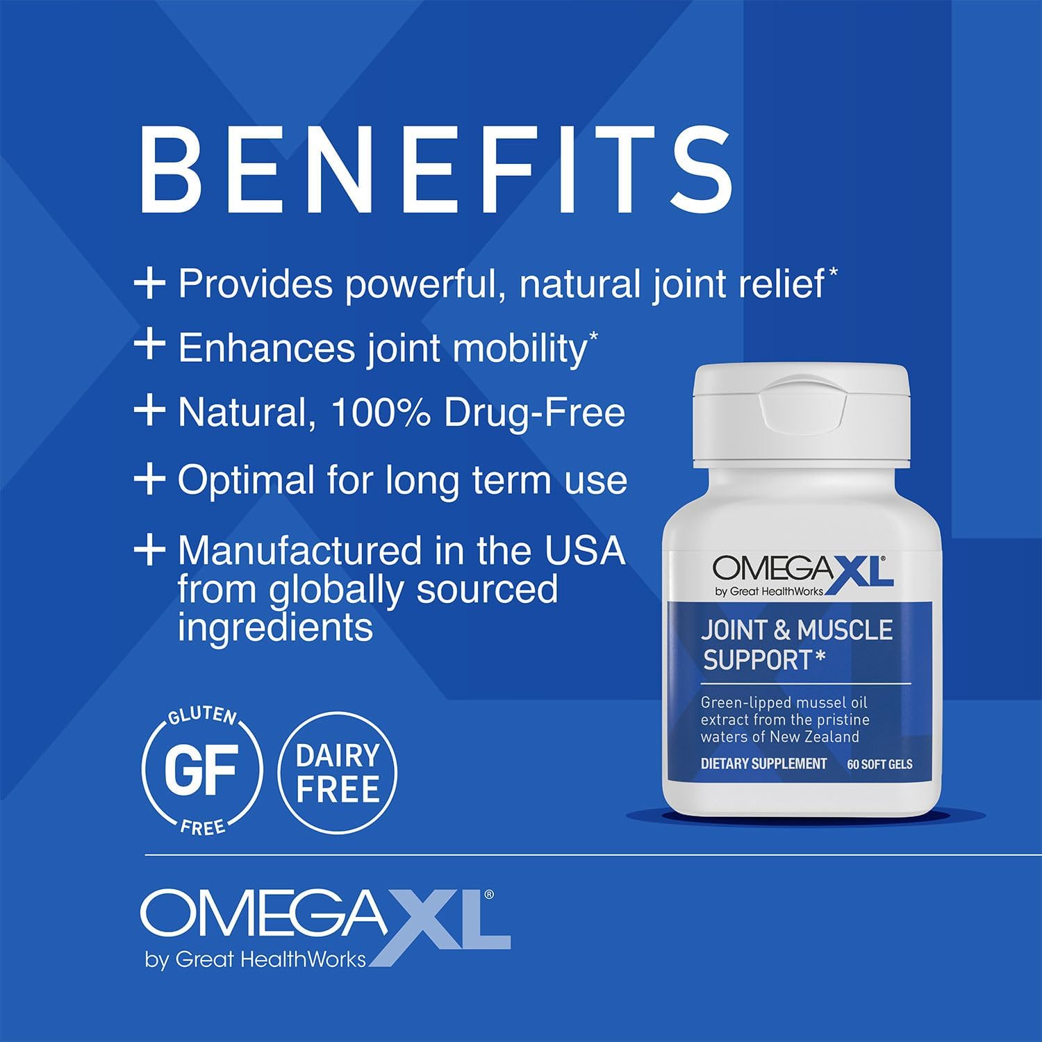 OmegaXL Joint Support Supplement (2 Pack) & MemoryXL Brain Supplement Bundle - görsel 2