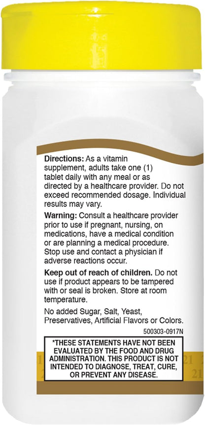21st Century B-50 Complex Prolonged Release Tablets, 60 Tablets (Pack of 2)