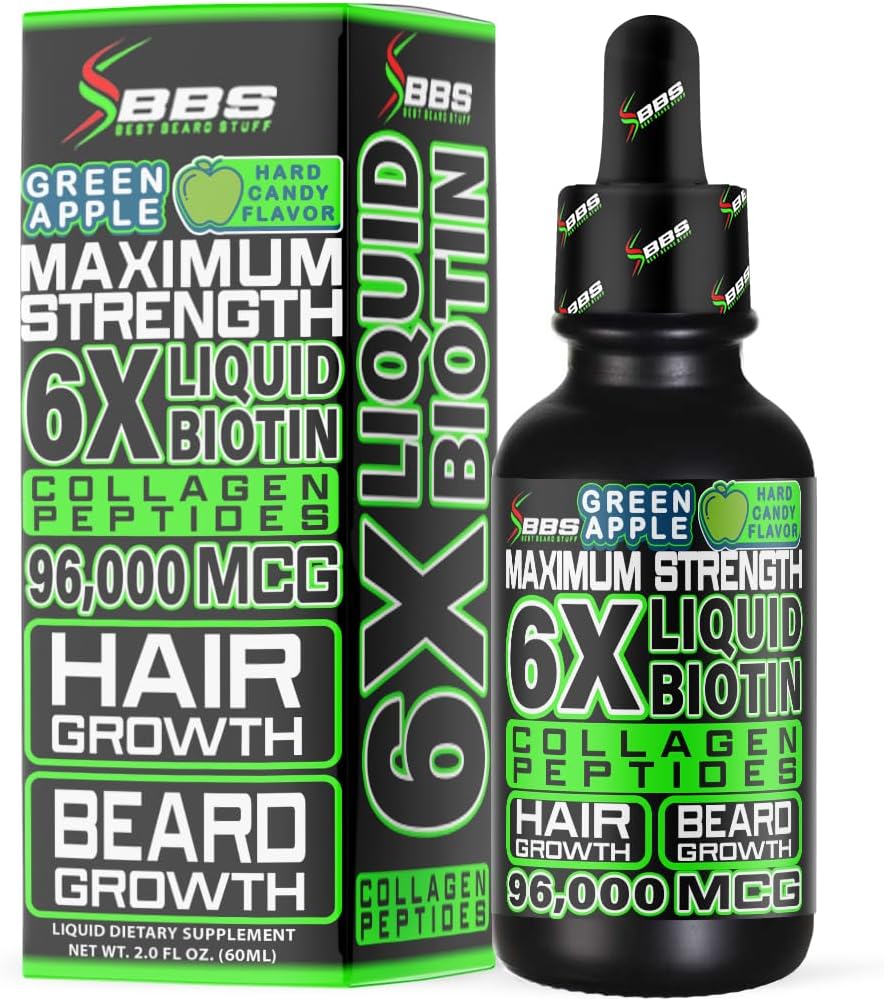Best Beard Stuff Beard Growth Vitamins: Biotin Gummies for Beard & Hair Growth – Maximum Strength with Collagen, MSM, Keratin & Bamboo Extract - görsel 8