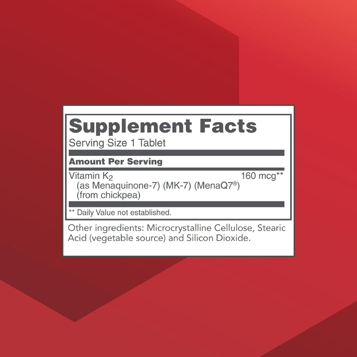 Protocol for Life Balance MK-7 Vitamin K2 160 mcg - 60 Vegan Tablets - görsel 2