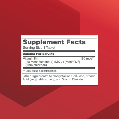 Protocol for Life Balance MK-7 Vitamin K2 160 mcg - 60 Vegan Tablets