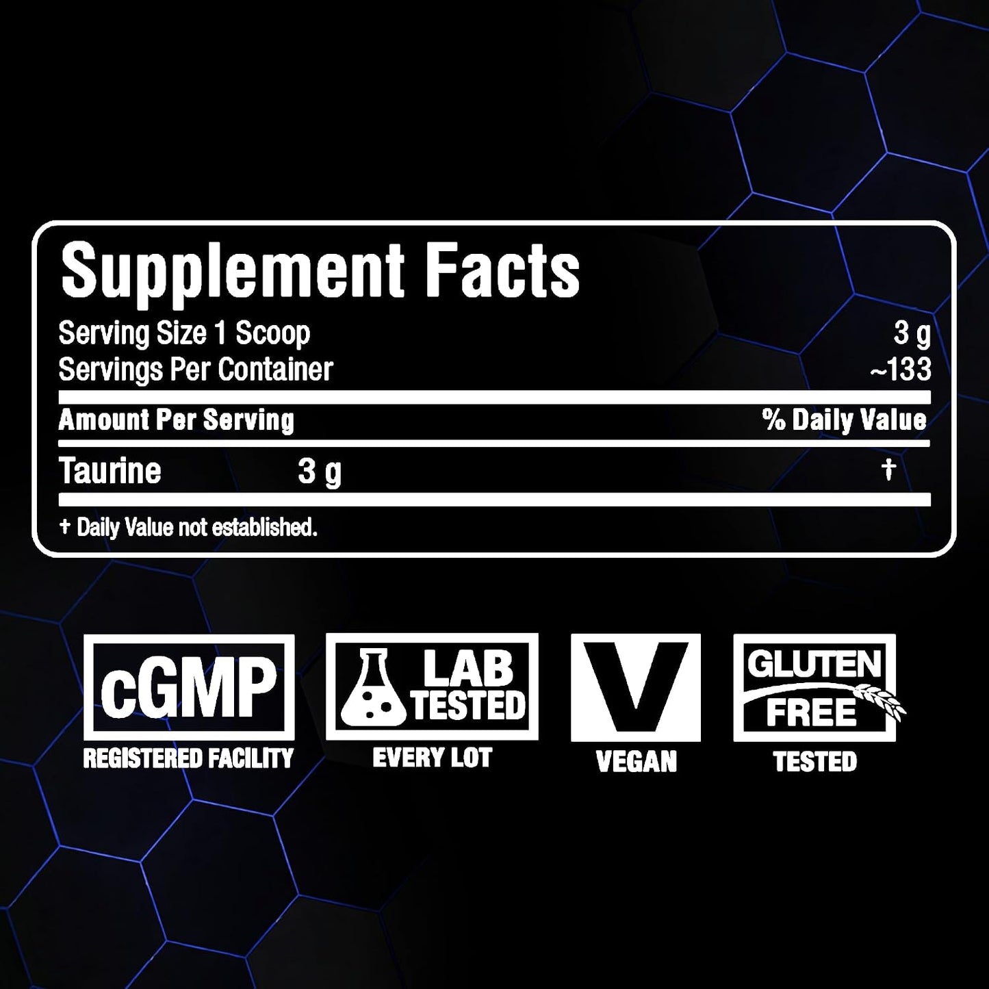 ALLMAX Essentials Taurine Powder - 400 g (133 Servings) - görsel 8