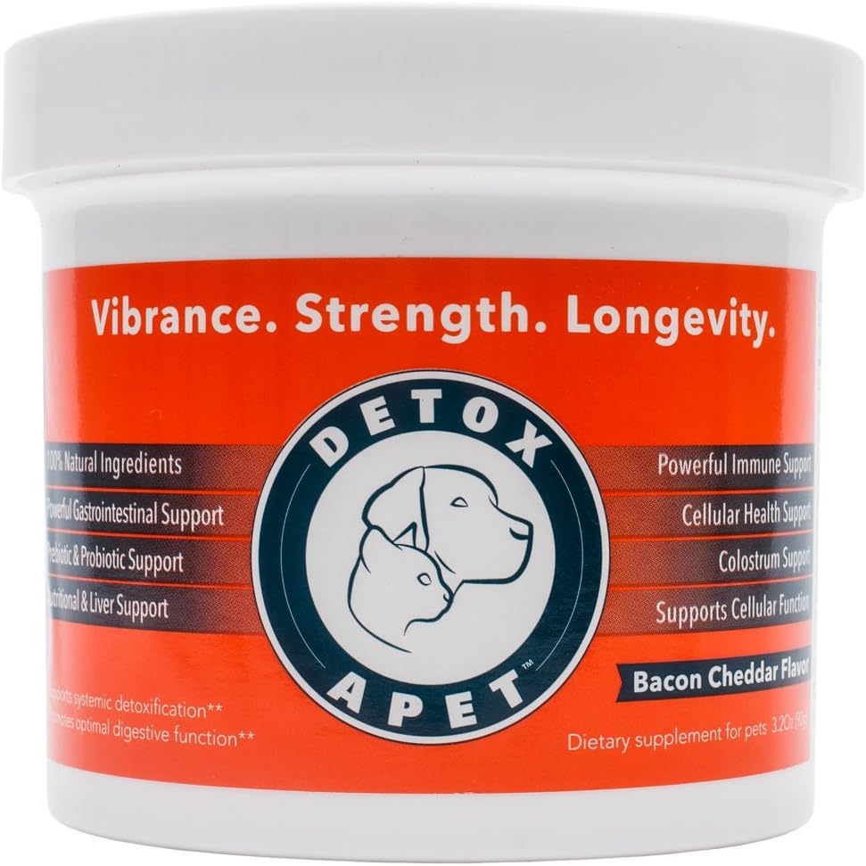DETOXA-PET Powder - Nutritional Supplement for Dogs & Cats with 10 Billion CFU Probiotics, Enzymes, Herbs, Vitamins, and Minerals - görsel 1