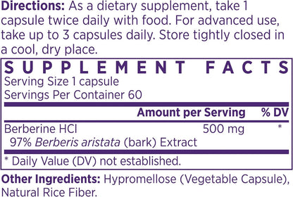 NAOMI Himalayan Berberine 500mg – HIMABERB® – 97% Pure Berberine HCl: Water-extracted from wildcrafted Berberis – Image 2