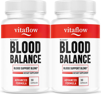 VitaFlow Capsules (2 Pack) - Balance Support Food Supplement, 60 Capsules