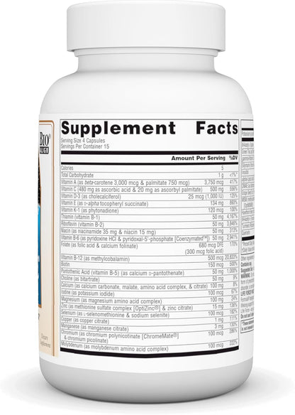 Source Naturals Life Force Iron Free Daily Multivitamin, High Potency, 60 Capsules