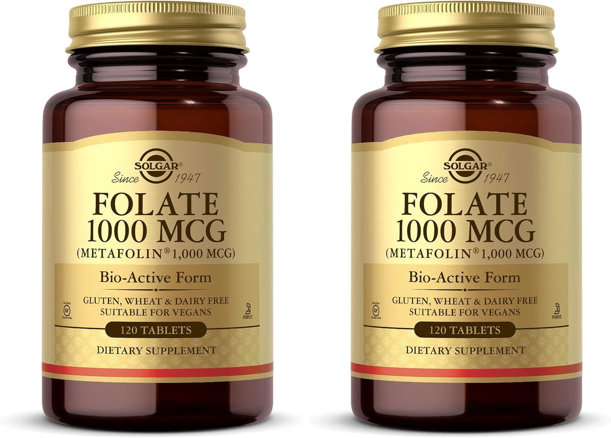 Solgar Folate 1000 mcg - Bio-active Metafolin - 120 Tablets - görsel 7