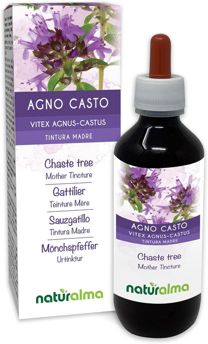 Naturalma Chaste Tree (Vitex Agnus-castus) Fruit Alcohol-Free Tincture - 118 ml Liquid Extract Drops