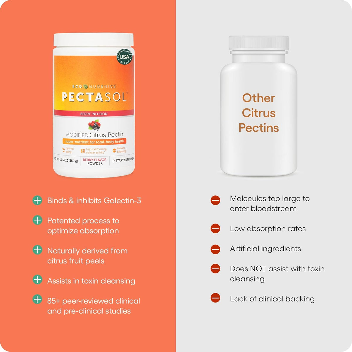 PectaSol Modified Citrus Pectin – Berry Powder, 551g - görsel 5