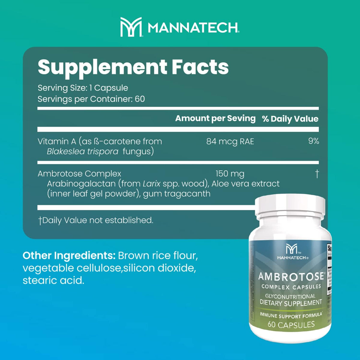 Mannatech® Ambrotose® Complex 60 Capsules - görsel 2