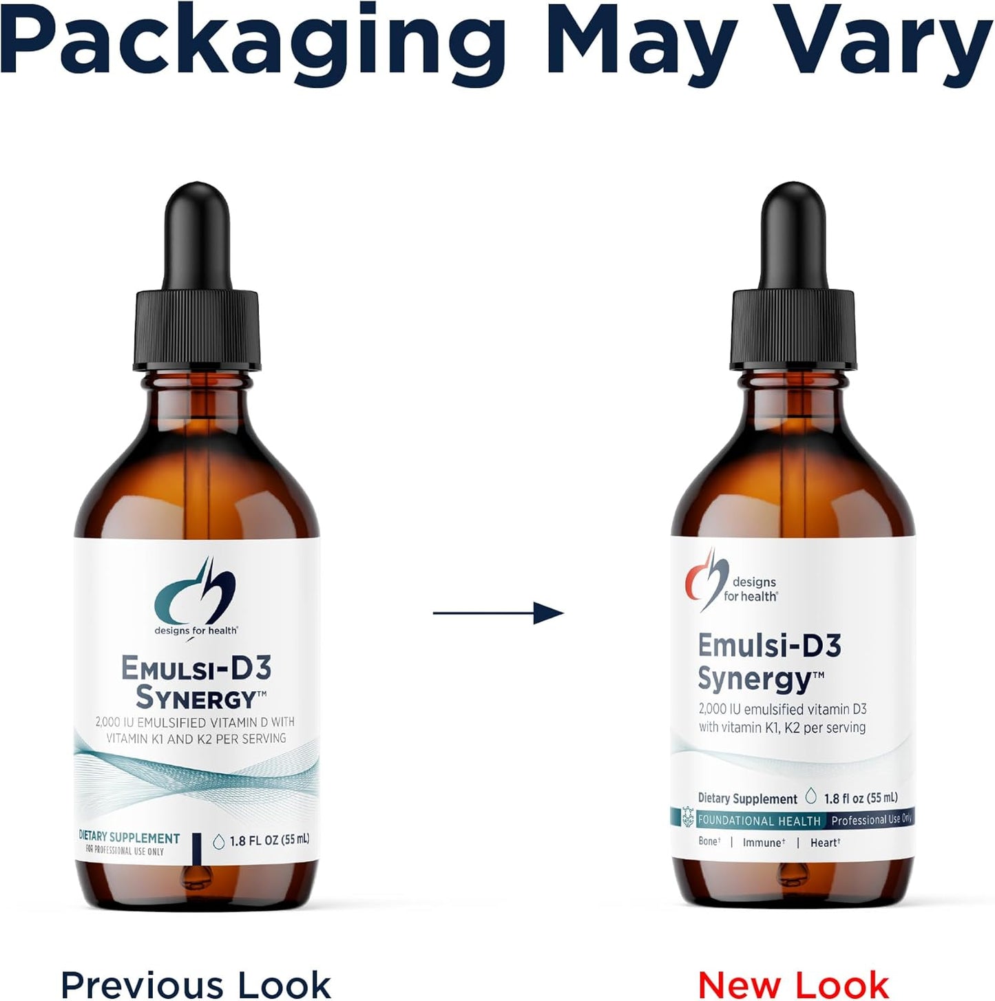 Designs for Health Emulsi-D3 Synergy - Emulsified Vitamin D3 + K2 Liquid Drops - görsel 3