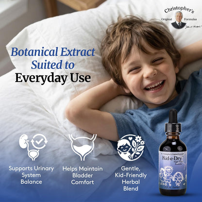 Christopher's Original Formulae Kid-e-Dry Glycerite, Herbal Blend for Urinary System Support, 59 ml