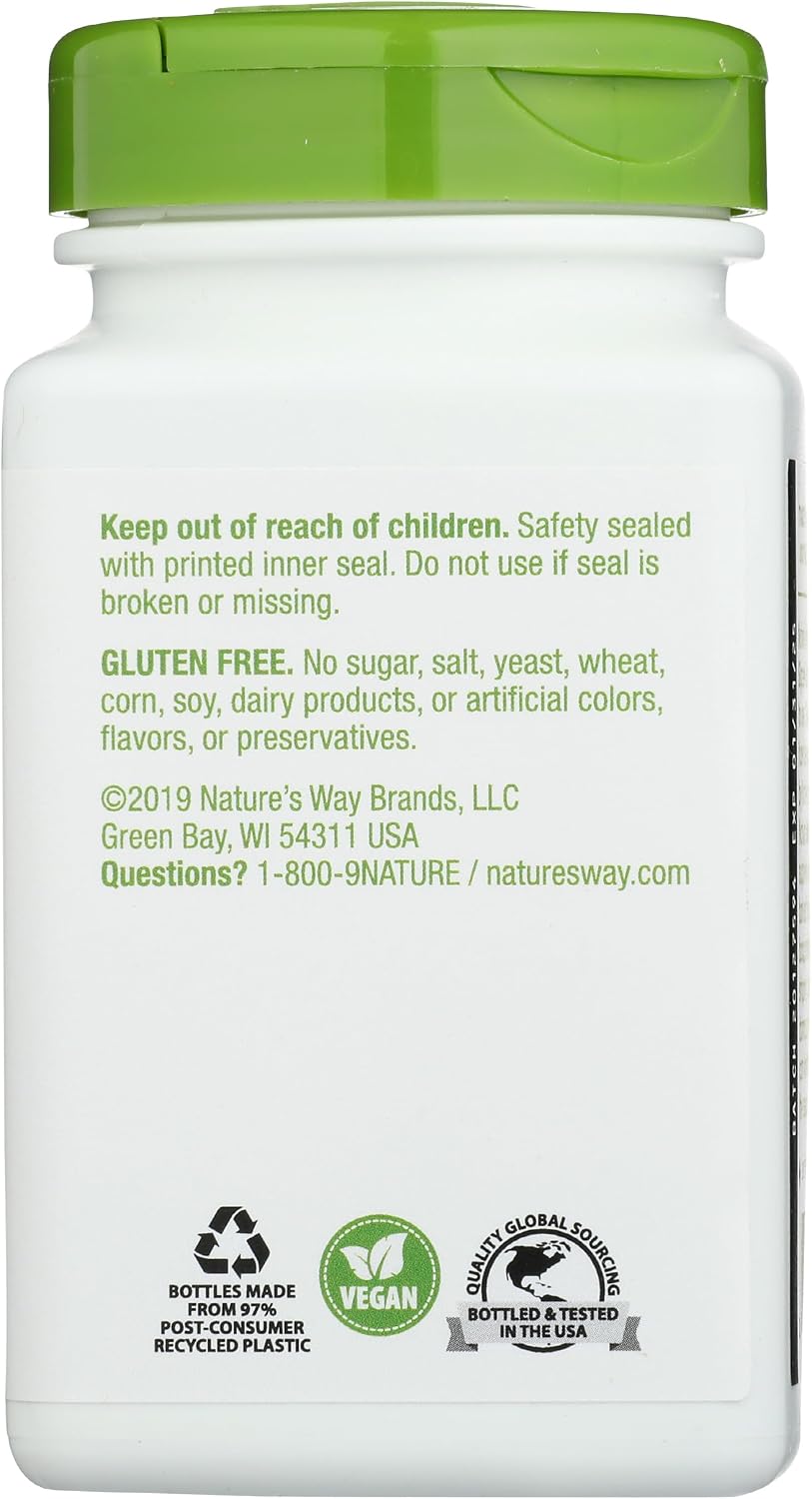 Nature's Way Slippery Elm Bark, 400 mg, 100 Capsules - görsel 2