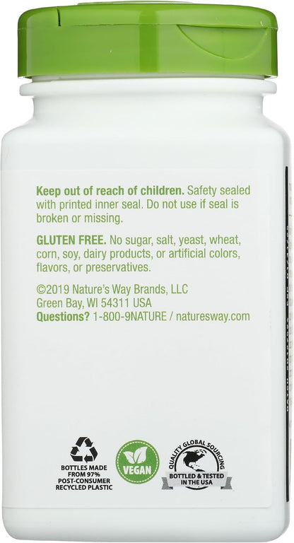 Nature's Way Slippery Elm Bark, 400 mg, 100 Capsules