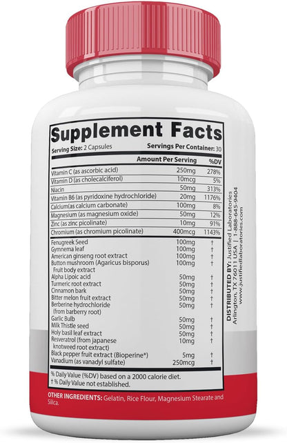 Gluco Revive Extreme 1295mg – Glyco Support Supplement (Pack of 3, 180 Capsules)