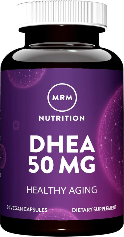 MRM Nutrition DHEA 50mg - Micronised DHEA Supplement for Healthy Ageing - 90 Capsules