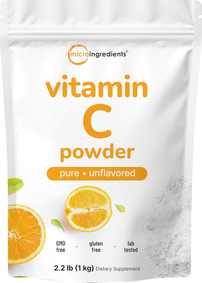 Micro Ingredients Pure Vitamin C Powder (1 kg) - Unflavoured Ascorbic Acid Supplement