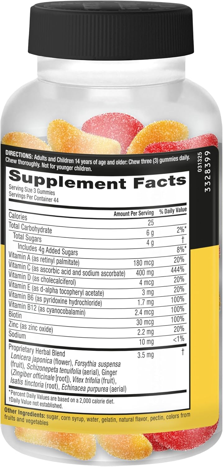 Airborne Immune Essentials Gummies, Orchard Fruit, 132ct - görsel 8