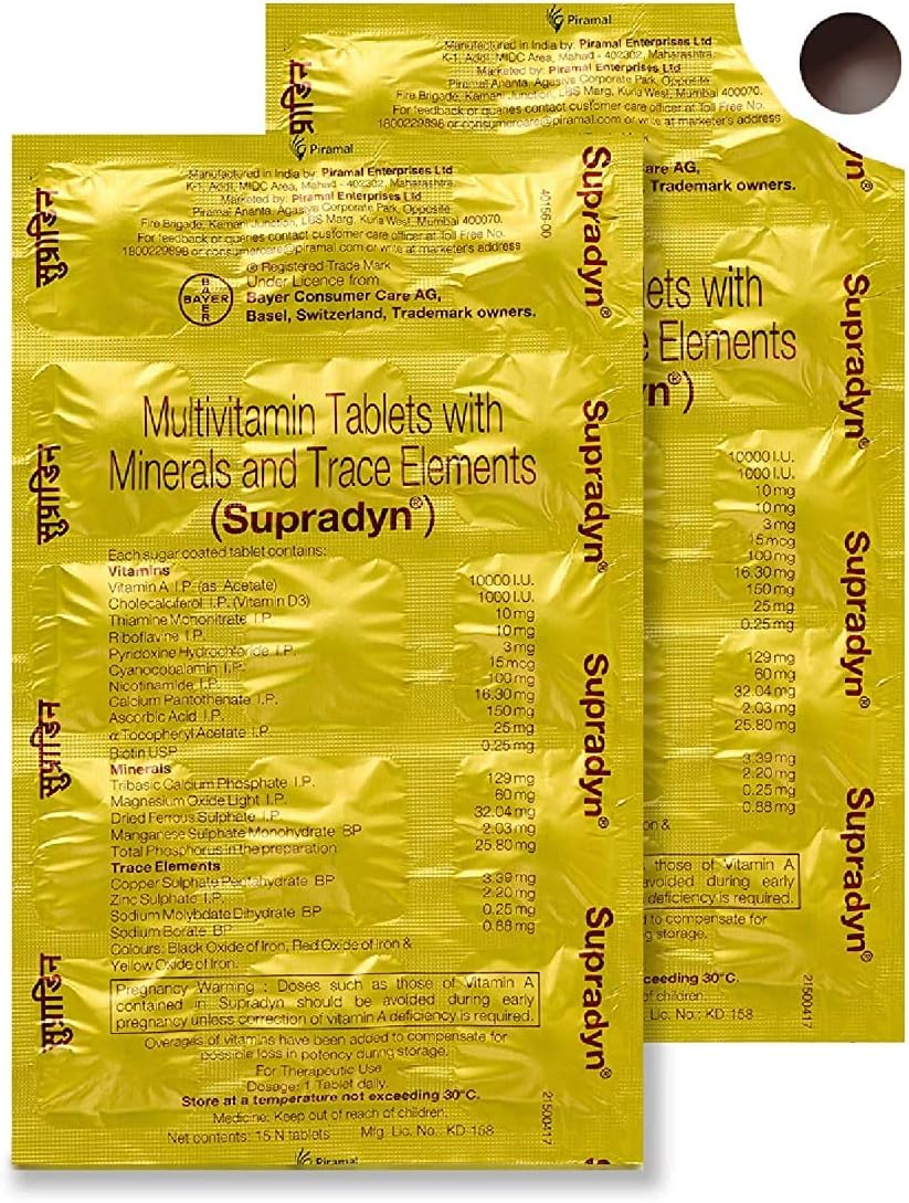 Dharma Supradyn Minerals and Multivitamin Tablets (120 Tablets) - görsel 1