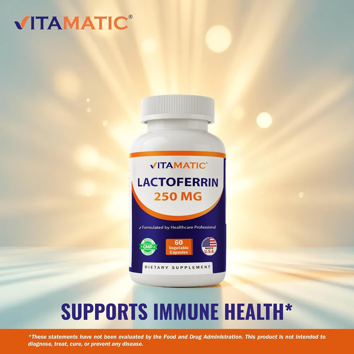 Vitamatic Lactoferrin 250mg – 60 Vegetable Capsules - görsel 4