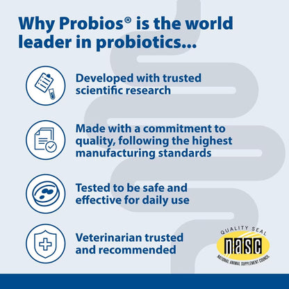 Probios Digestive Support Probiotic for Dogs, Horses, Cats - 240 Grammes