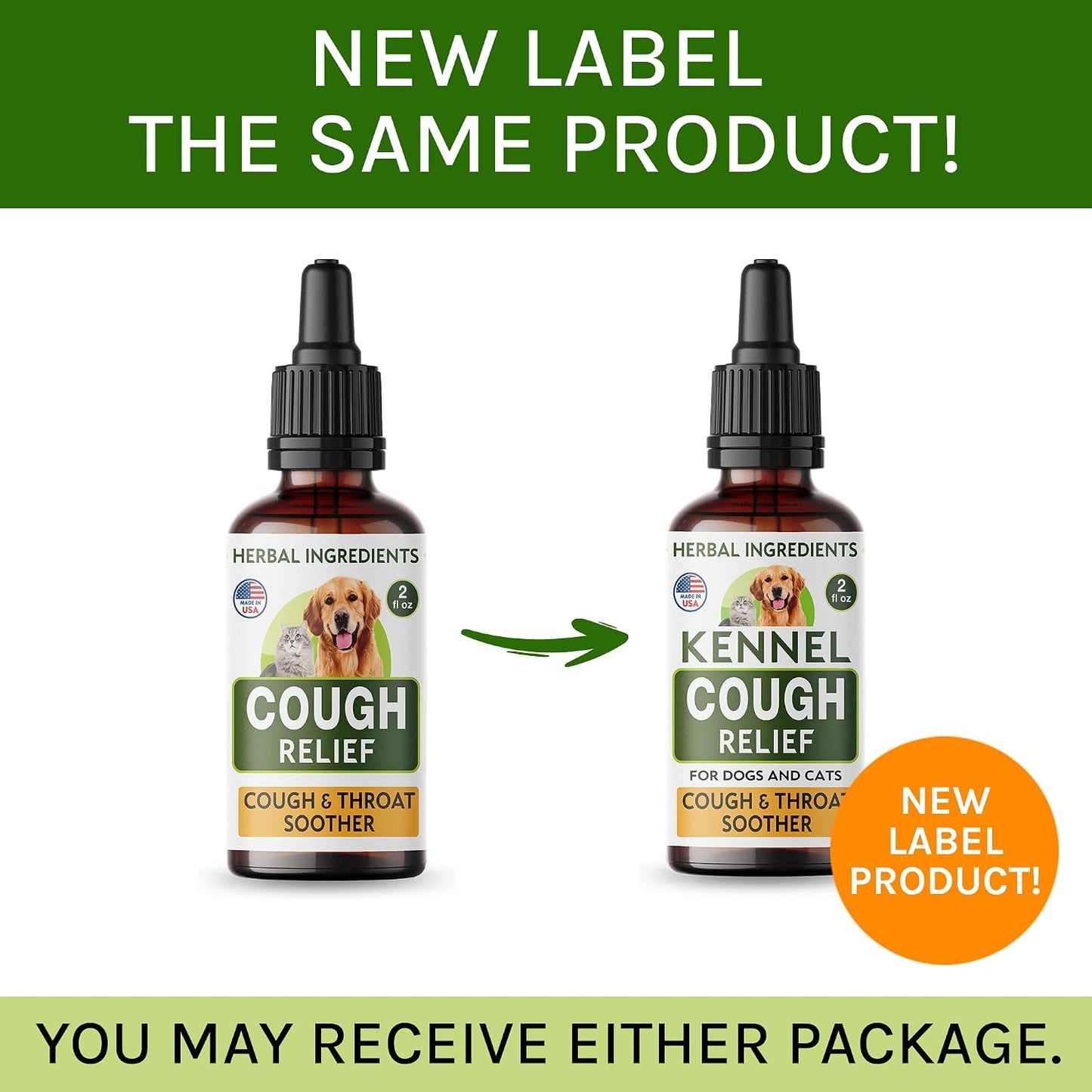 Kennel Cough Treatment for Dogs & Cats - Collapsed Trachea & Cat Asthma Support - Dog Cough Suppressant - Liquid Throat Soother - Dry, Wet & Barky Pet Cough Relief for All Breeds - Made in the USA - 2 Oz (approx. 59 ml) - görsel 9
