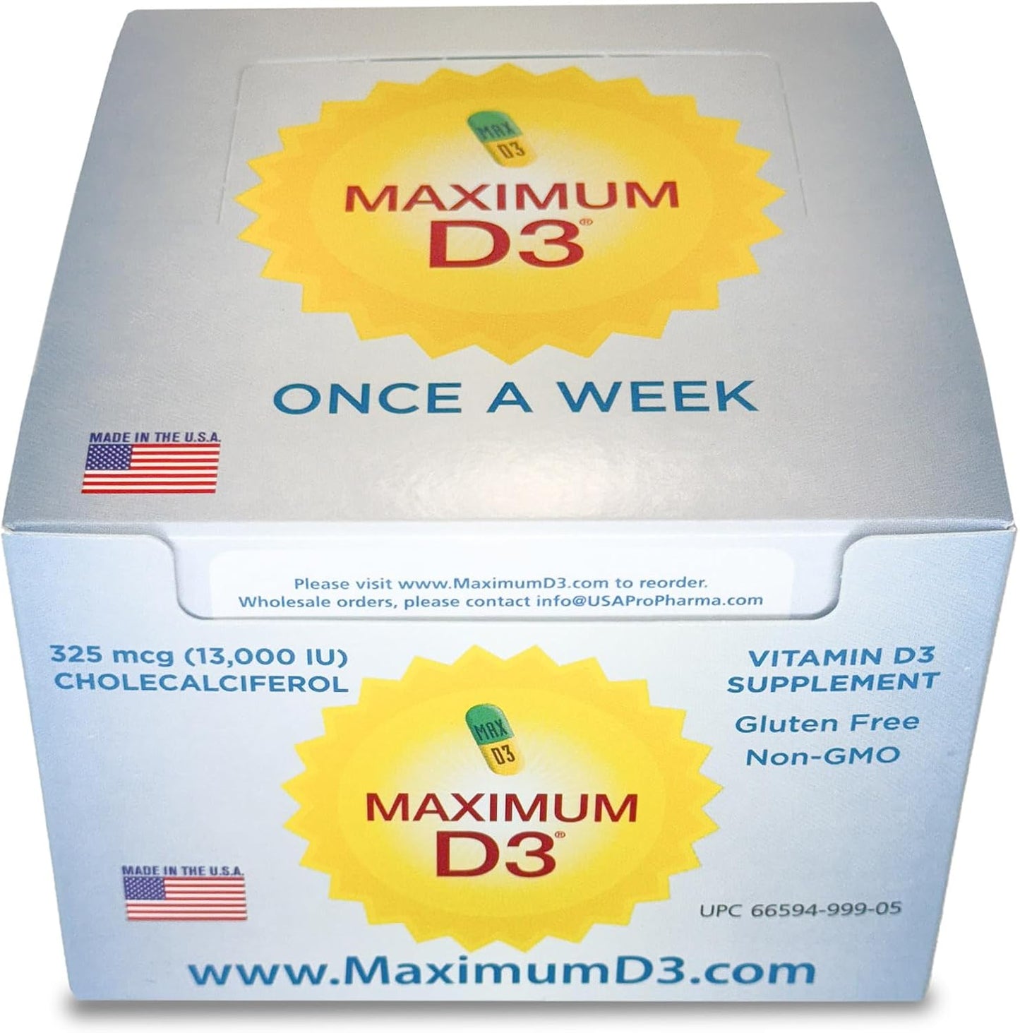 Maximum D3 - Vitamin D3 13,000 IU, 60 Capsules (60-Week Supply) - görsel 8