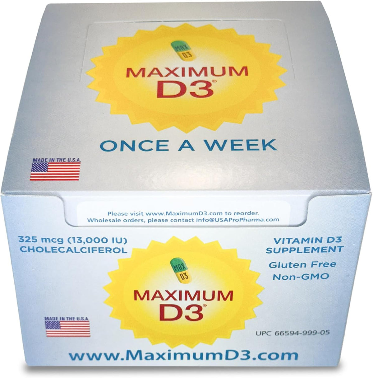 Maximum D3 - Vitamin D3 13,000 IU, 60 Capsules (60-Week Supply) - görsel 8
