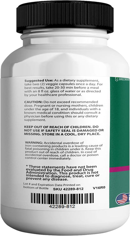 Neuro Zoom Max Extra Strength Brain Support with Herbal Ingredients, 60 Capsules