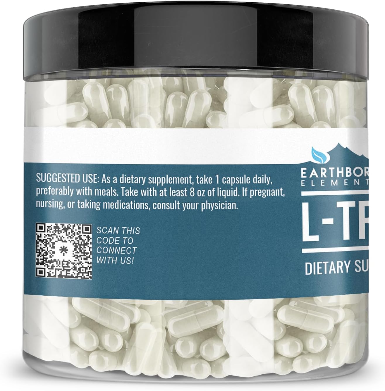 Earthborn Elements L-Tryptophan 200 Capsules, Pure & Undiluted, No Additives - görsel 2