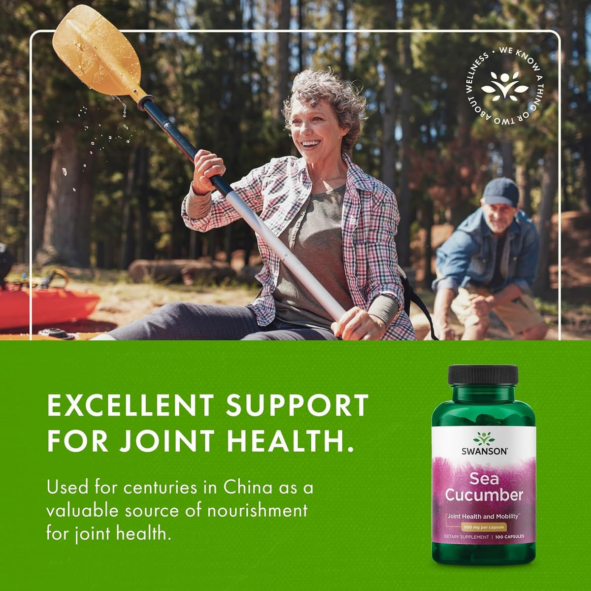 Swanson Sea Cucumber – Natural Joint Health Support – 500mg per Capsule (100 Capsules, 2 Pack) - görsel 6