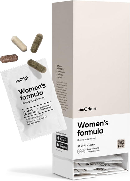 meOrigin Multivitamin for Women – All-in-One Supplement Complex with 77 Nutrients for Overall Health, Hair & Skin, Energy Support (30 Day Supply)
