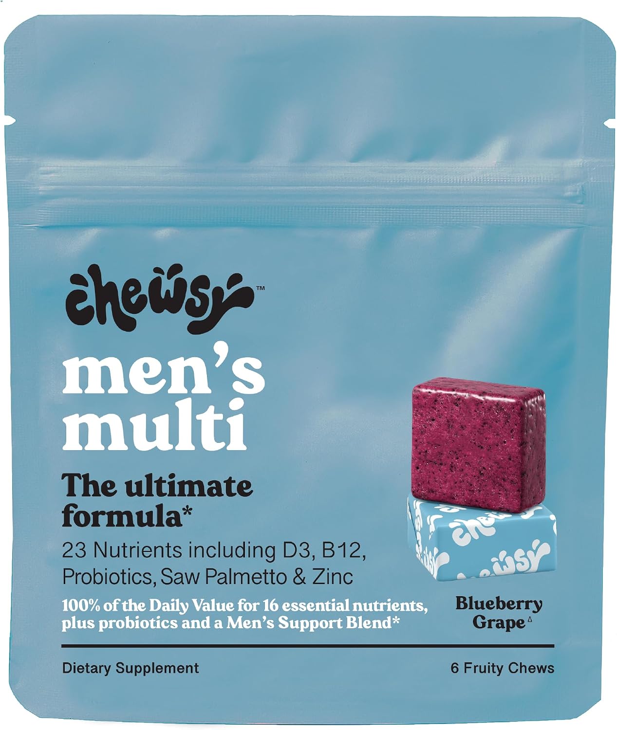 CHEWSY Men's Multivitamin Chews – Immune & Energy Support, 30-Day Supply - görsel 7