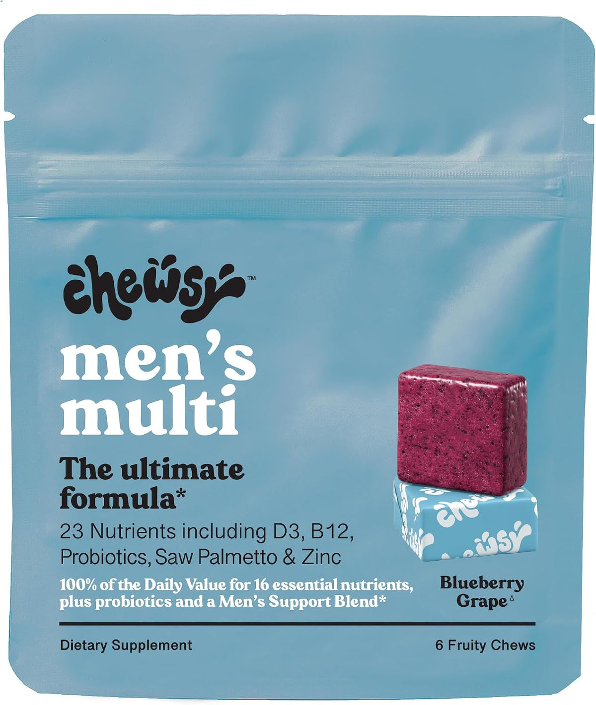 Chewsy Men's Multivitamin Chews - Immune and Energy Support - görsel 1