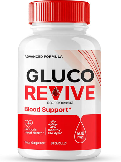 Gluco Revive Capsules, Gluco Revive Supplement Capsules, GlucoRevive Health and Wellbeing Support – Maximum Strength All Natural Advanced Formula (60 Capsules)