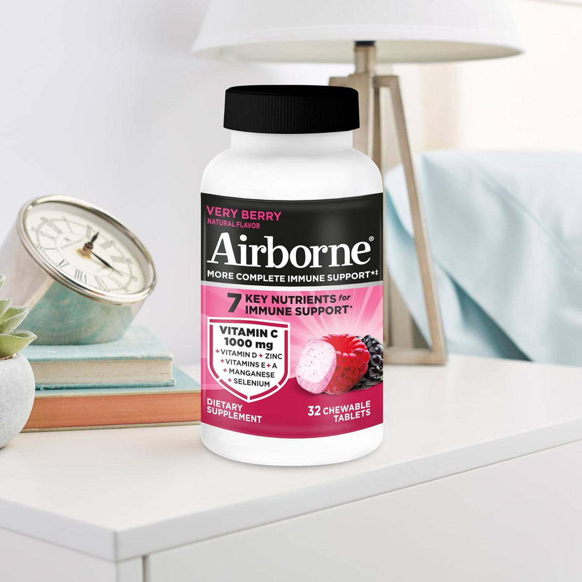 Airborne Very Berry Chewable Tablets, 32 Tablets - görsel 10