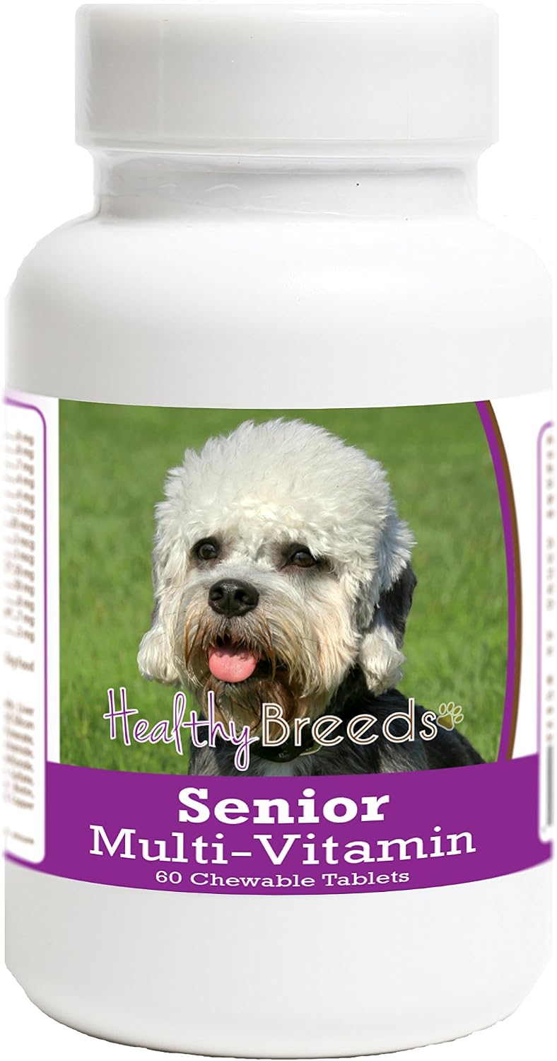 Healthy Breeds Dandie Dinmont Terrier Senior Dog Multivitamin Tablets 60 Count - görsel 1