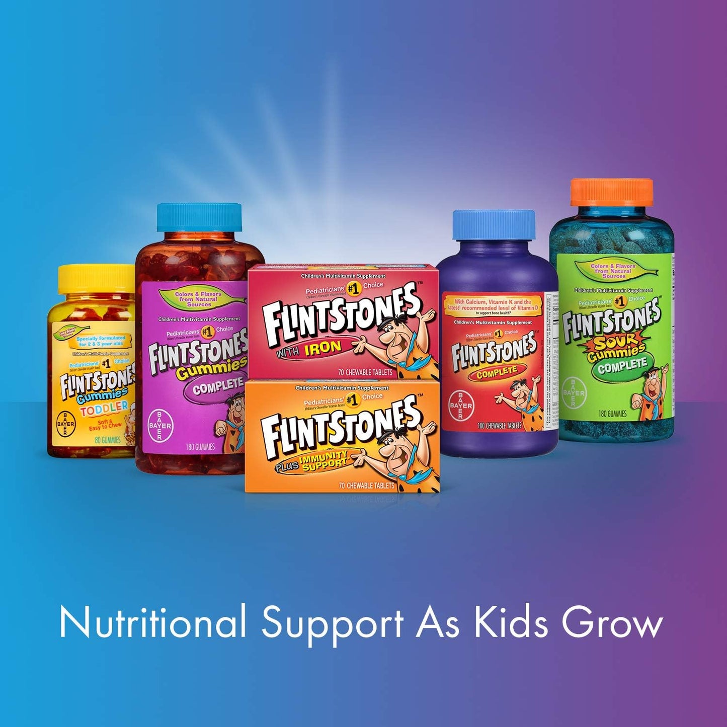 Flintstones Children's Complete Multivitamin Gummies, 70 Count - görsel 6