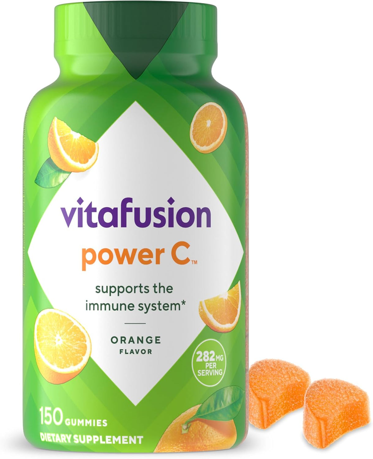 Vitafusion Power C Vitamin C Gummies - Orange Flavour - 282 mg - 150 Gummies - görsel 1